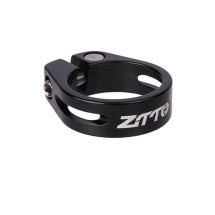 ZTTO Seatpost Clamp 34.9mm Aluminium Alloy for MTB and Road Bikes - black hollow aluminum quick-release seatpost clamp
