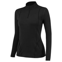 Women's Plus Size Velvet Long-Sleeved Activewear Black S