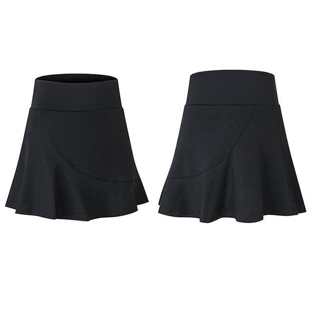 High-Waisted Quick-Dry Athletic Skirt with Built-In Mini-Socks for Women