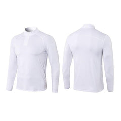 Men's Slim Fit Long-Sleeve Sports Half-Zip for Autumn and Winter