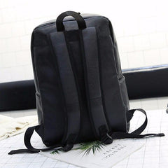 Chic Dual-Shoulder PU Leather Messenger Bag with Wide Strap for Men