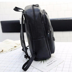 Chic Dual-Shoulder PU Leather Messenger Bag with Wide Strap for Men