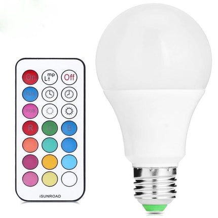 Color Changing LED Bulbs for Everyday Home Ambiance Use remote-controlled bulb in standard socket for living room or bedroom mood lighting