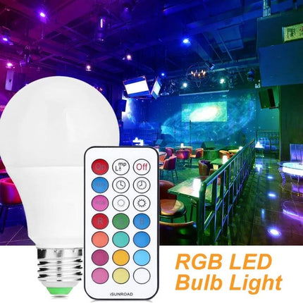 Color Changing LED Bulbs for Everyday Home Ambiance Use - remote-controlled RGB LED bulb for living room and bedroom mood lighting