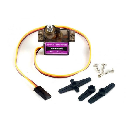 Waveshare MG90S Micro Servo with Metal Gear for Hobby Projects compact micro servo with wires, horn attachments and mounting screws