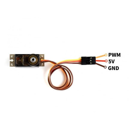 Waveshare MG90S Micro Servo with Metal Gear for Hobby Projects - compact metal-gear micro servo with PWM 5V GND connector