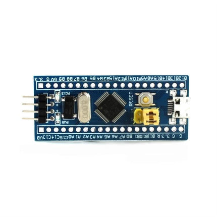 STM32 Development Board for Beginner Electronics Projects with STM32F103C8T6 chip, USB port, reset button and pin headers
