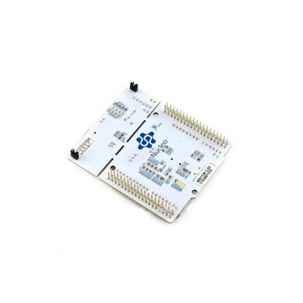 Waveshare STM32 Nucleo-64 Development Board for Prototyping white expansion board with pin headers for STM32 prototyping and IoT sensor projects