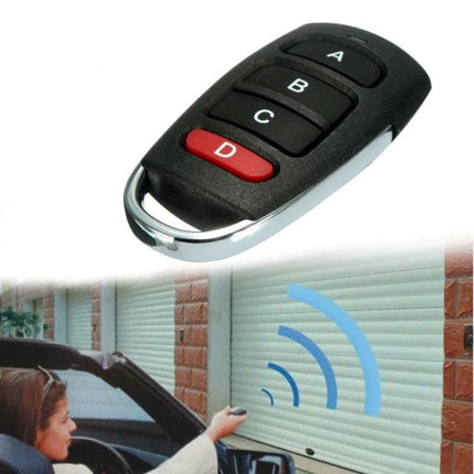 Universal 433MHz Wireless Remote Control for Garage Doors - 4-button duplicator remote for cloning garage door and gate signals