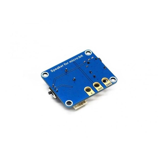 Waveshare Micro:bit Compatible Speaker for Music Playback - blue micro:bit audio expansion module with NS8002 Hi‑Fi chip