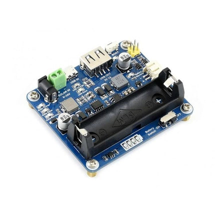 Waveshare Solar Power Management Module for 6V-24V Panels compact board with 3.7V battery holder, USB output and solar input for outdoor IoT projects