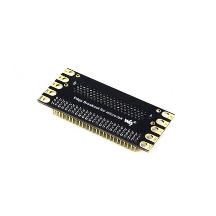 Waveshare Expansion Board for Micro:bit I/O Connections – black edge breakout board for easy Micro:bit pin prototyping and sensor, motor, LED connections