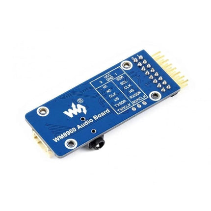 Waveshare Stereo Audio Module for Music Playback and Recording - WM8960 stereo audio board for DIY playback and recording projects