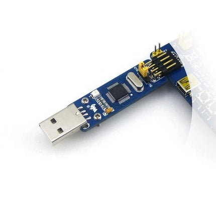 Compact ST-LINK/V2 Mini Programmer and Debugger for STM32 Microcontrollers USB in-circuit programmer on blue PCB for STM32 development