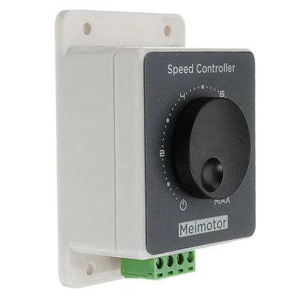 DC Motor Speed Controller with Adjustable Speed and Protective Housing compact PWM controller with potentiometer knob for fans robotics and small machinery