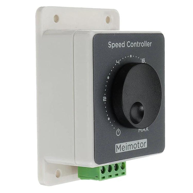 DC Motor Speed Controller with Adjustable Speed and Protective Housing compact PWM controller with potentiometer knob for fans robotics and small machinery
