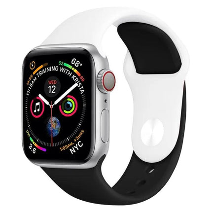Apple Watch Silicone Band 38mm Dual Color White Red