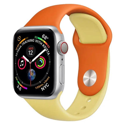 Apple Watch Silicone Band 38mm Dual Color White Red