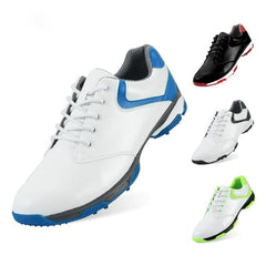 Chaussures de golf imperméables et antidérapantes en cuir microfibre PGM pour hommes