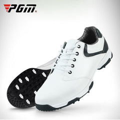 Zapatillas de golf PGM para hombre, de microfibra, resistentes al agua y antideslizantes