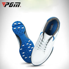 Zapatillas de golf PGM para hombre, de microfibra, resistentes al agua y antideslizantes