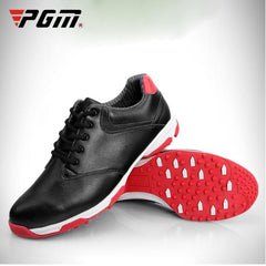 Chaussures de golf imperméables et antidérapantes en cuir microfibre PGM pour hommes