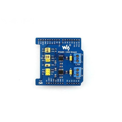 Waveshare RS485 CAN Shield for NUCLEO Arduino Communication Projects blue PCB with RS485 and CAN connectors for serial networking