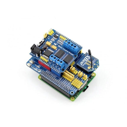 Waveshare Adapter Board for Arduino and Raspberry Pi Compatibility - ARPI600 adapter stacking Arduino shields, XBee slot for IoT projects