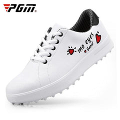 PGM Women's Soft Microfiber Golf Sneakers with Breathable Wild Print