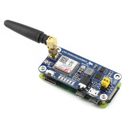 Waveshare Raspberry Pi HAT for Wireless Connectivity with SIM868 module, antenna, GSM GPRS GNSS Bluetooth for IoT tracking and SMS