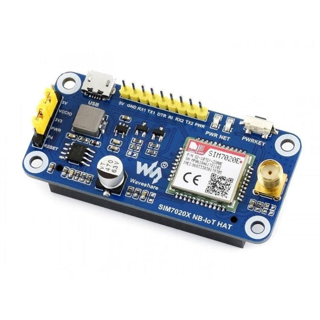 Waveshare NB-IoT HAT for Raspberry Pi Wireless Projects in Europe and Asia compact SIM7020E expansion board for remote monitoring and asset tracking