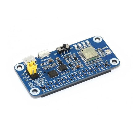 Waveshare Multi-GNSS HAT for Raspberry Pi Positioning compact blue GNSS hat module for GPS BDS QZSS tracking and GIS mapping