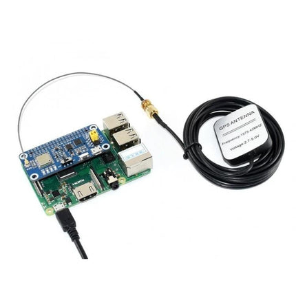 Waveshare Multi-GNSS HAT for Raspberry Pi Positioning on Raspberry Pi with external GPS antenna for reliable vehicle and asset tracking