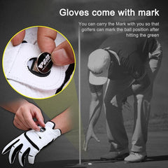 Men's PGM Golf Sheepskin Breathable Anti-Slip Single Gloves