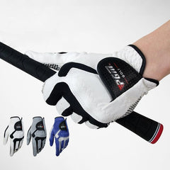 Left-Handed Microfiber Golf Gloves for Men - Anti-Slip Comfort and Sweat Absorption