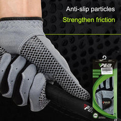 Left-Handed Microfiber Golf Gloves for Men - Anti-Slip Comfort and Sweat Absorption