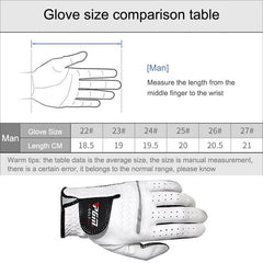 Men's PGM Sheepskin Golf Gloves with Anti-Slip Feature (Size: 27 - Right Hand)