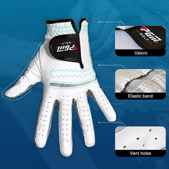 Guantes de golf de piel de oveja PGM para hombre con función antideslizante (talla 27, mano derecha)