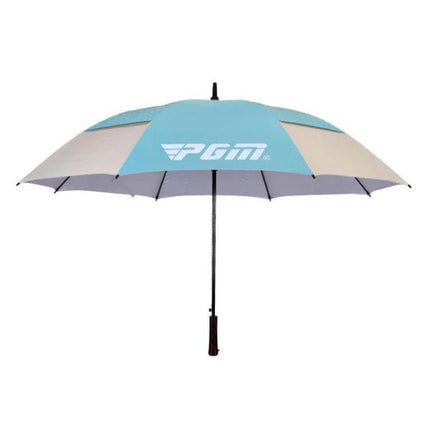 PGM 53-Inch Automatic Golf Umbrella for Sun Protection in Red - large sun-shielding golf umbrella with sturdy shaft and easy automatic open