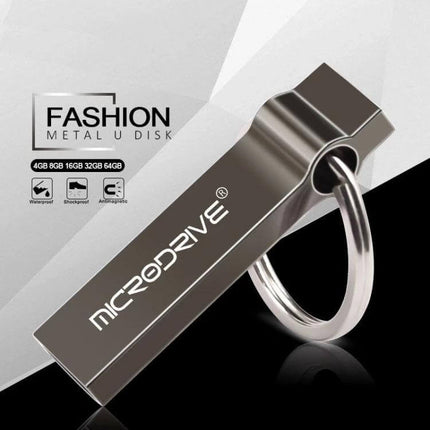 Portable MicroDrive 4GB Metal Keychain USB Storage Drive compact metal keychain USB for files and photos