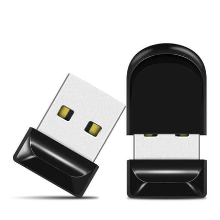 Compact 16GB USB Flash Drive for Everyday File Storage and Transfer - compact black USB 2.0 stick for students and professionals