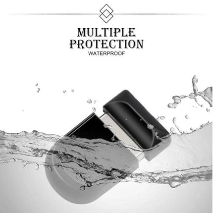 Compact 16GB USB Flash Drive for Everyday File Storage and Transfer - waterproof black plastic USB 2.0 drive submerged with cap