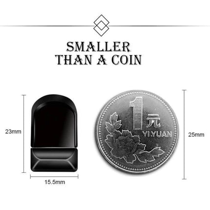 MicroDrive 32GB Mini USB Flash Drive for Everyday Storage shown next to a coin to illustrate small 15.5x23mm compact size