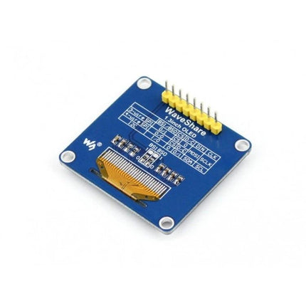 Waveshare 1.3 Inch Blue OLED Display for Electronics Projects - compact 128x64 blue OLED module for wearables, IoT sensors, and embedded prototyping