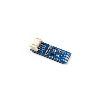 Waveshare 0.91 Inch OLED Display for Compact Electronic Projects - small blue OLED module for Raspberry Pi Arduino STM32 sensor readouts
