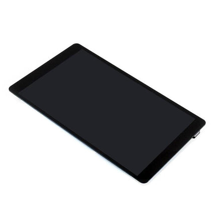 Waveshare 5.5 Inch Capacitive AMOLED Touch Screen with Glass Cover angled view showing black capacitive display and toughened glass