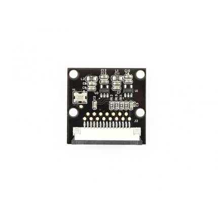 Waveshare 5 Megapixel Fixed-Focus Camera for Raspberry Pi - top view of compact PCB camera module with 5MP sensor and ribbon connector