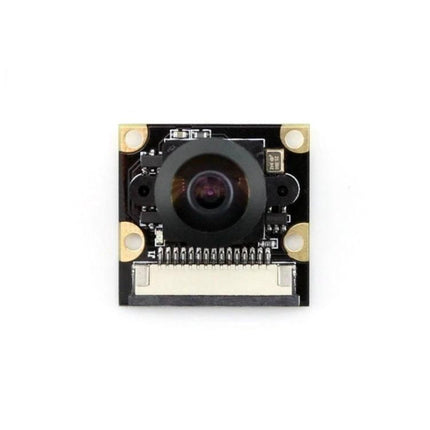 Waveshare Fisheye Camera Module for Raspberry Pi Projects mounted camera module with wide-angle lens for surveillance and robotics