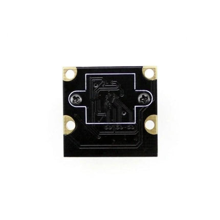 Waveshare Fisheye Camera Module for Raspberry Pi Projects mounted PCB top view showing lens and mounting holes
