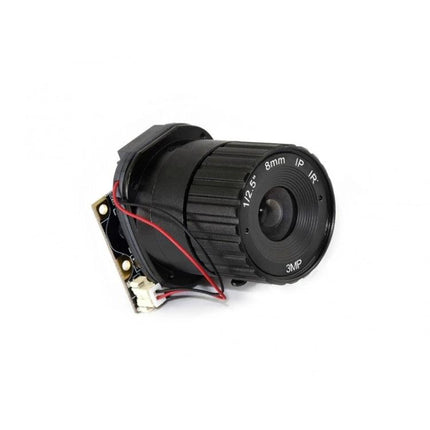 Waveshare Raspberry Pi Camera Module for Day and Night Imaging - black 3MP lens for low-light security and outdoor monitoring